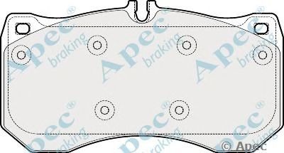 APEC BRAKING pad1910 -  Комплект тормозных колодок, дисковый тормоз